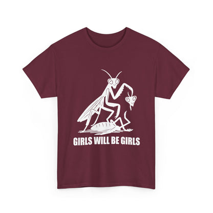'Girls Will Be Girls' Praying Mantis Graphic Tee