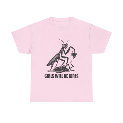 'Girls Will Be Girls' Praying Mantis Graphic Tee