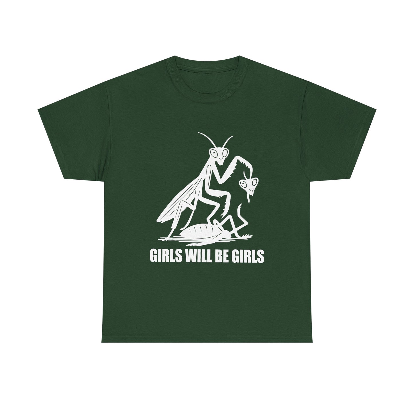 'Girls Will Be Girls' Praying Mantis Graphic Tee