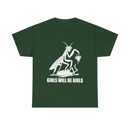 'Girls Will Be Girls' Praying Mantis Graphic Tee