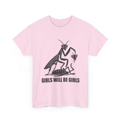 'Girls Will Be Girls' Praying Mantis Graphic Tee