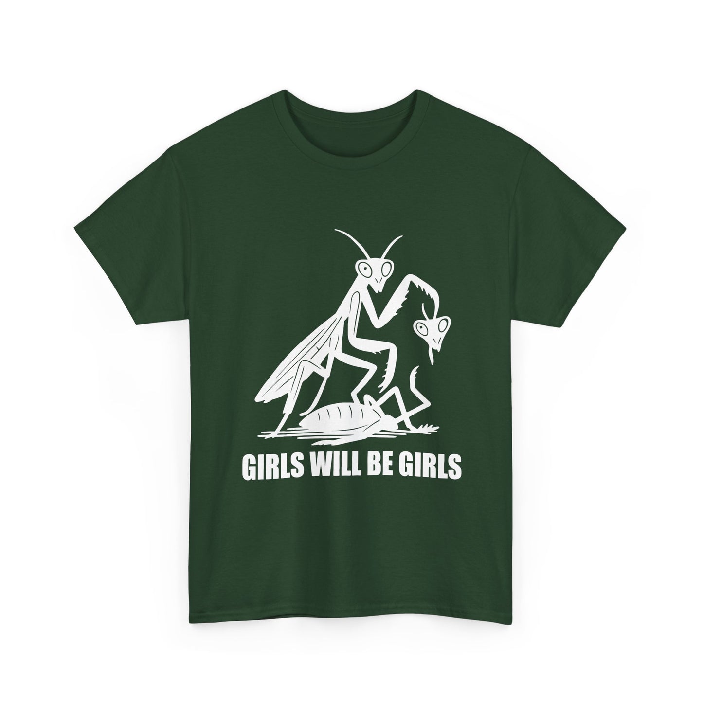 'Girls Will Be Girls' Praying Mantis Graphic Tee