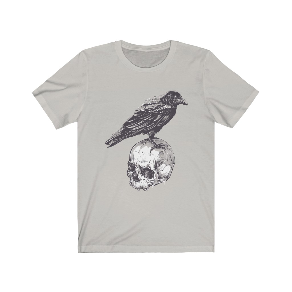 Raven and Skull Unisex T - Image 3