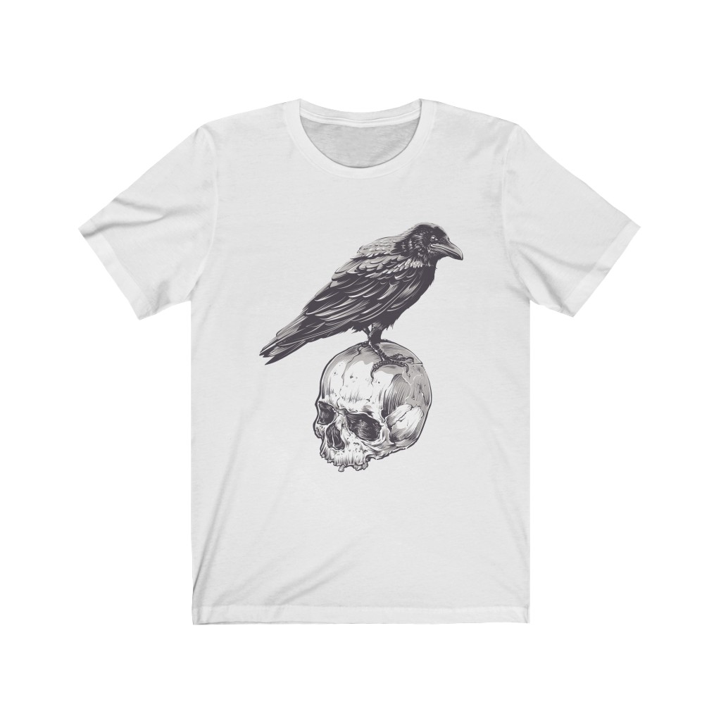 Raven and Skull Unisex T - Image 2
